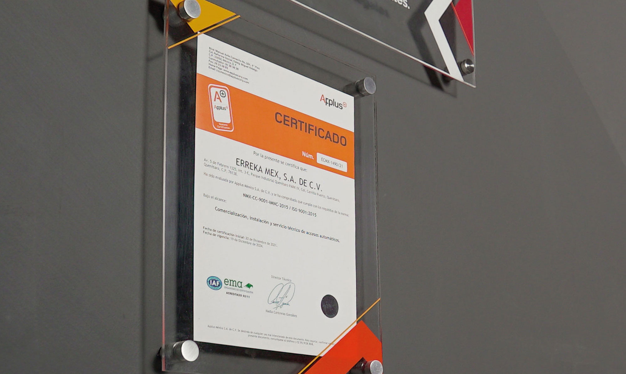 Calidad y certificaciones